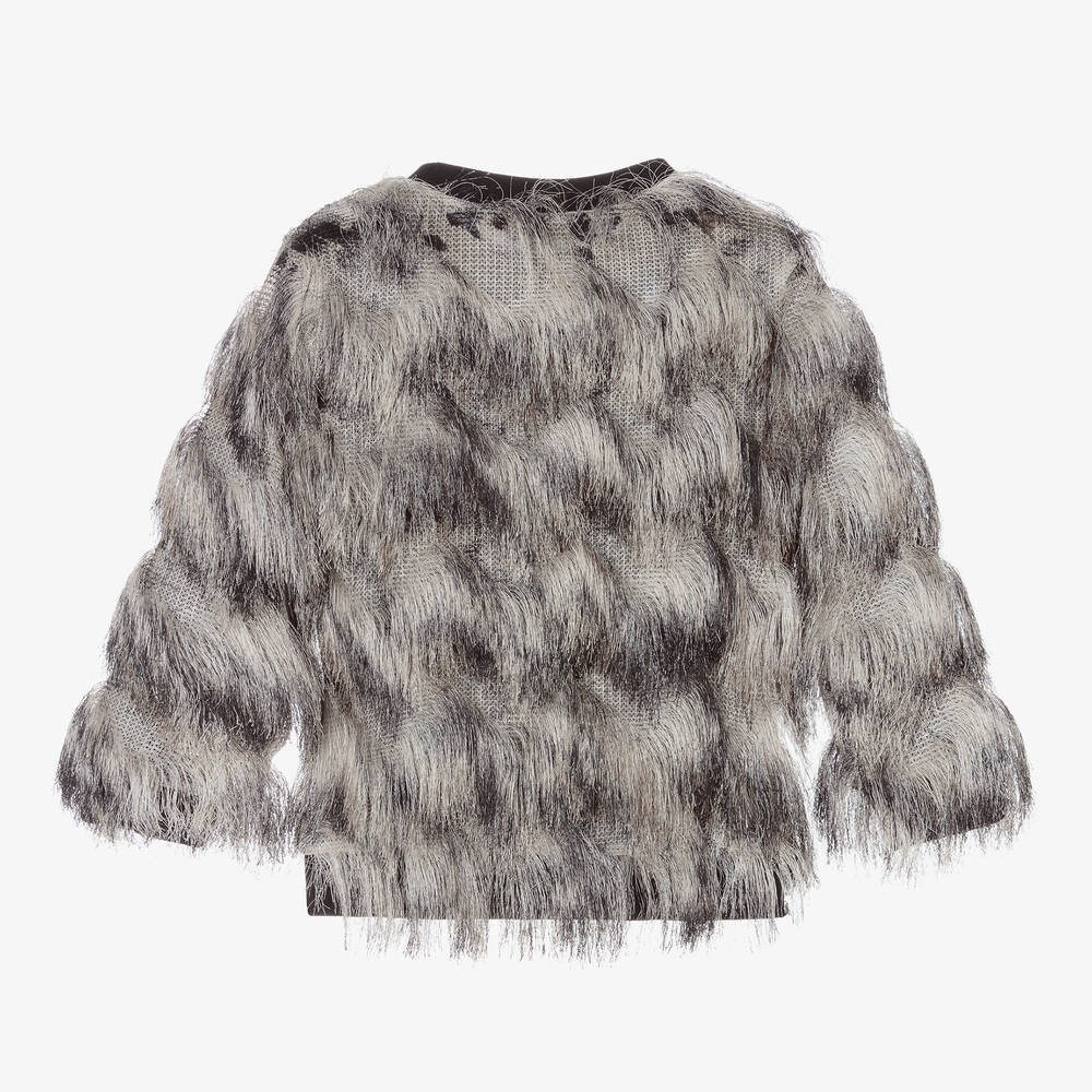 Andorine-Girls Grey & Black Sweatshirt | Childrensalon Outlet