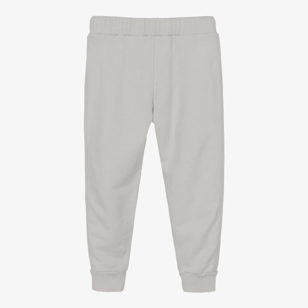 Andorine-Girls Grey Cotton Joggers | Childrensalon Outlet