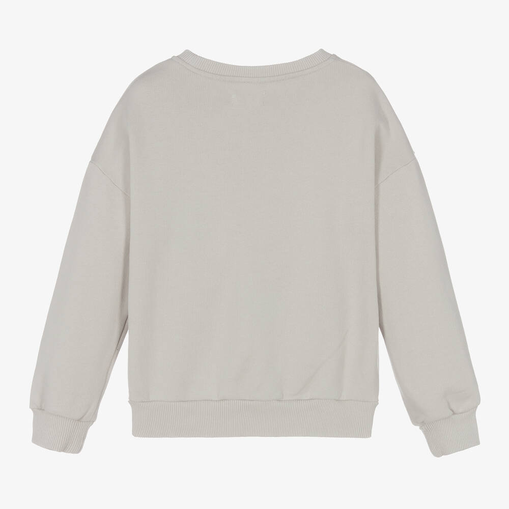 Andorine-Girls Grey Cotton Sweatshirt | Childrensalon Outlet