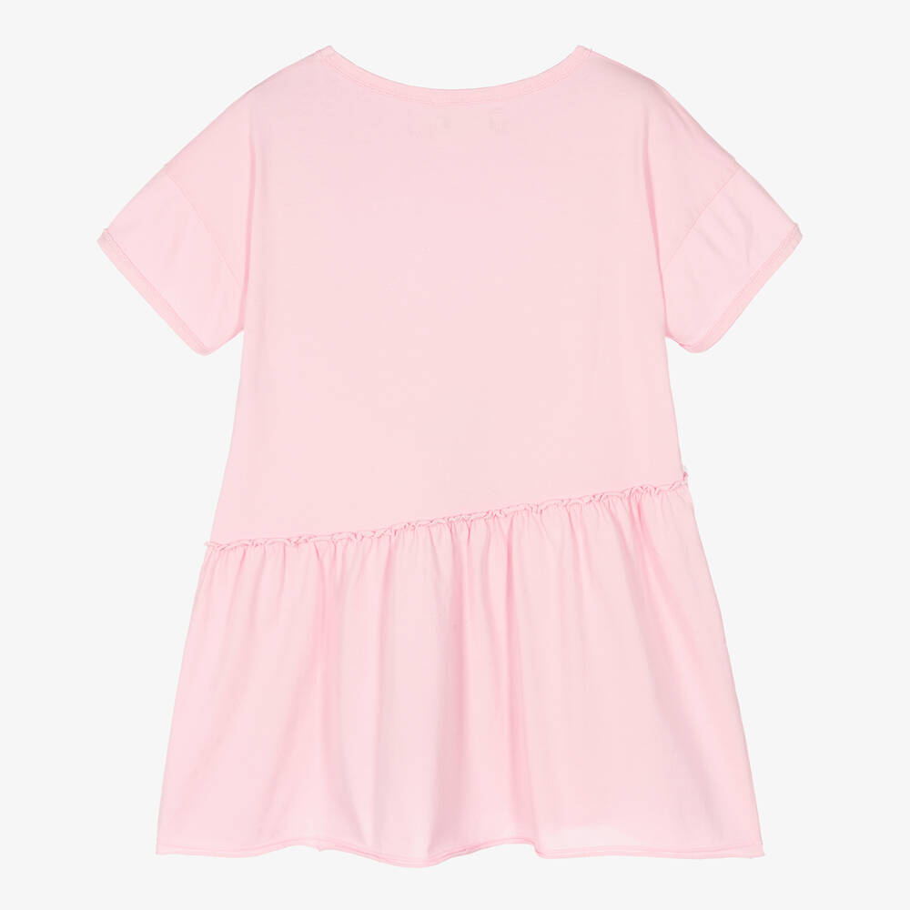 Andorine-Girls Pink Cotton Dress | Childrensalon Outlet
