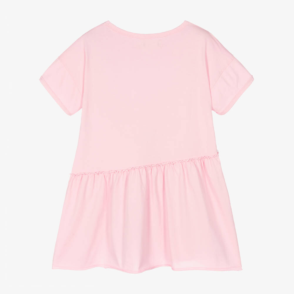 Andorine-Girls Pink Cotton Dress | Childrensalon Outlet