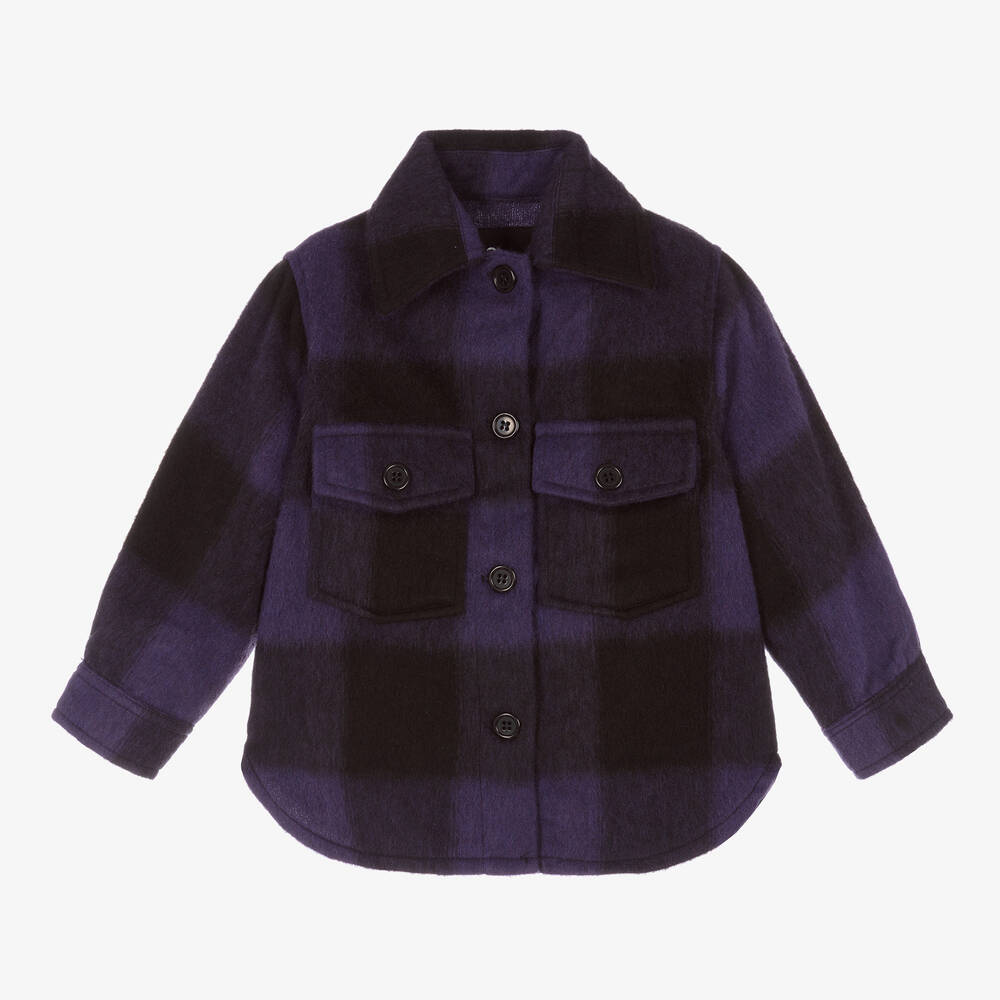 Andorine - Girls Purple & Black Jacket | Childrensalon