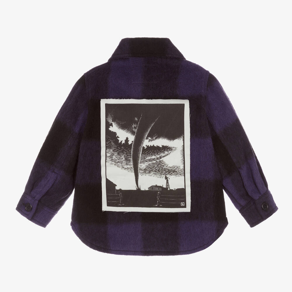 Andorine-Girls Purple & Black Jacket | Childrensalon Outlet