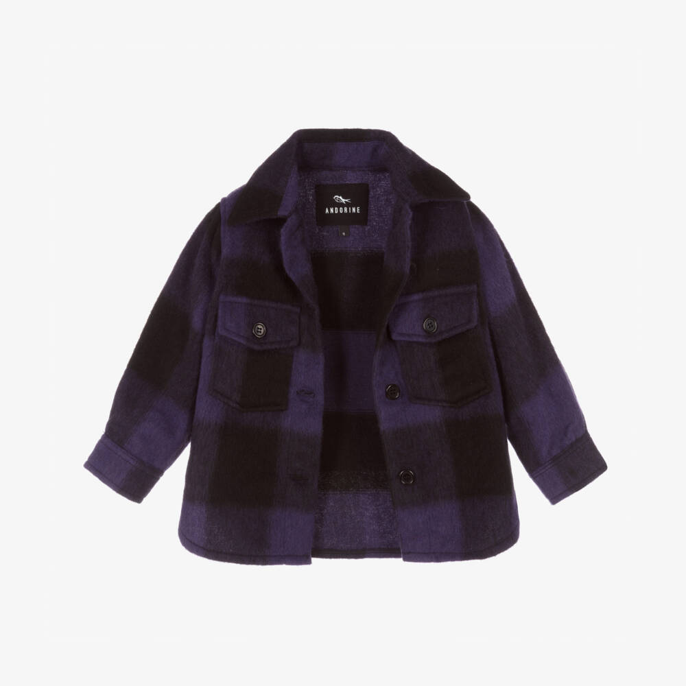 Andorine-Girls Purple & Black Jacket | Childrensalon Outlet