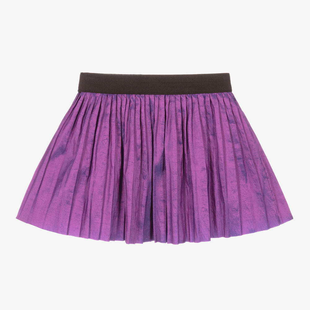 Andorine - Girls Purple Pleated Skirt | Childrensalon