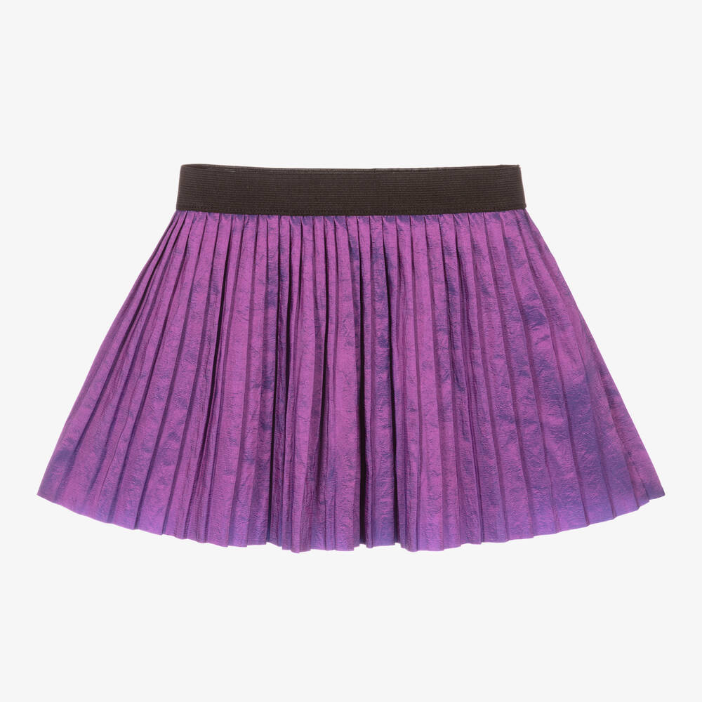 Andorine-Girls Purple Pleated Skirt | Childrensalon Outlet