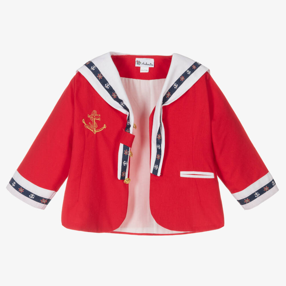 Andreeatex-Красно-синий матросский костюм для мальчиков | Childrensalon Outlet