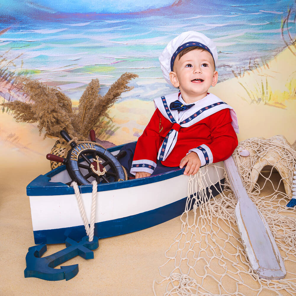 Andreeatex-Красно-синий матросский костюм для мальчиков | Childrensalon Outlet