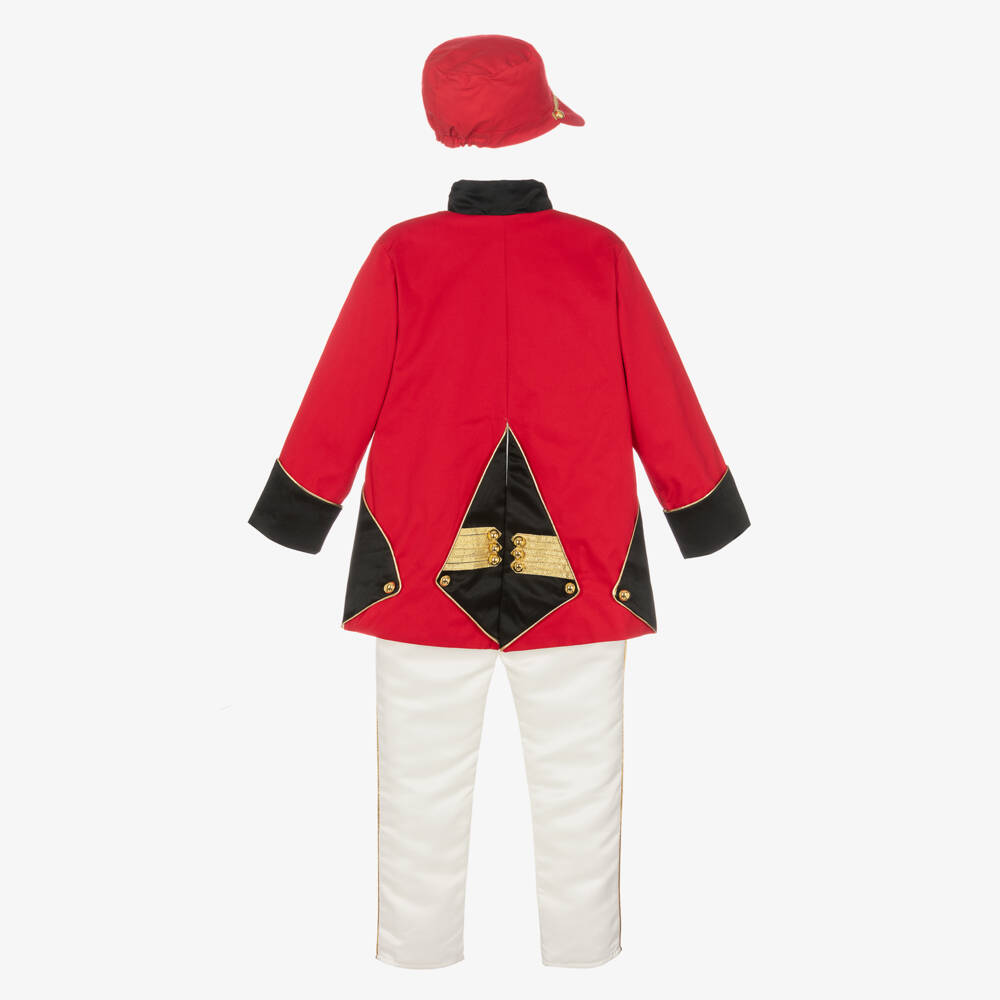 Andreeatex-Boys Red Cotton Satin Ensemble | Childrensalon Outlet