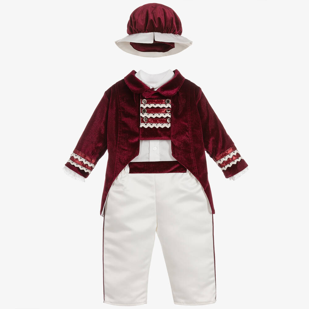 Andreeatex-Boys Velvet Military Tailcoat Ensemble | Childrensalon Outlet