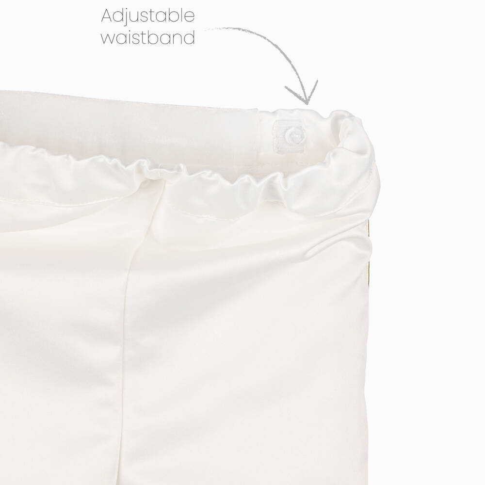 Andreeatex-بدلة رسمية بيضاء مزينة بالذهب للأولاد | Childrensalon Outlet