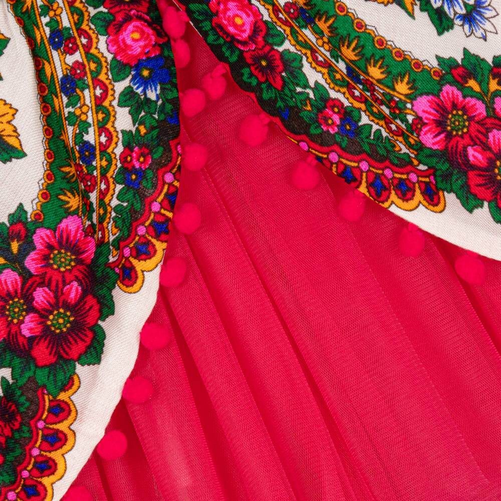 Andreeatex-Girls Pink Floral Ensemble Delight | Childrensalon Outlet