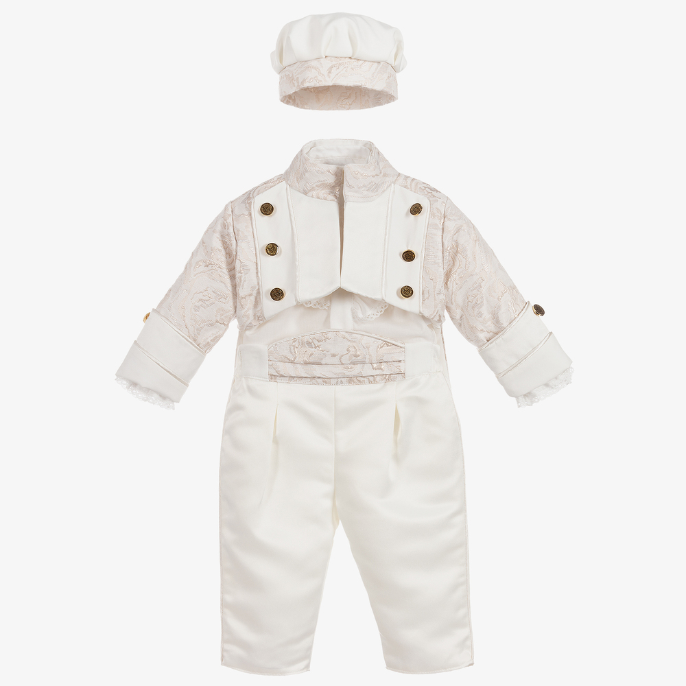 Andreeatex - Ivory & Gold 4 Piece Suit | Childrensalon