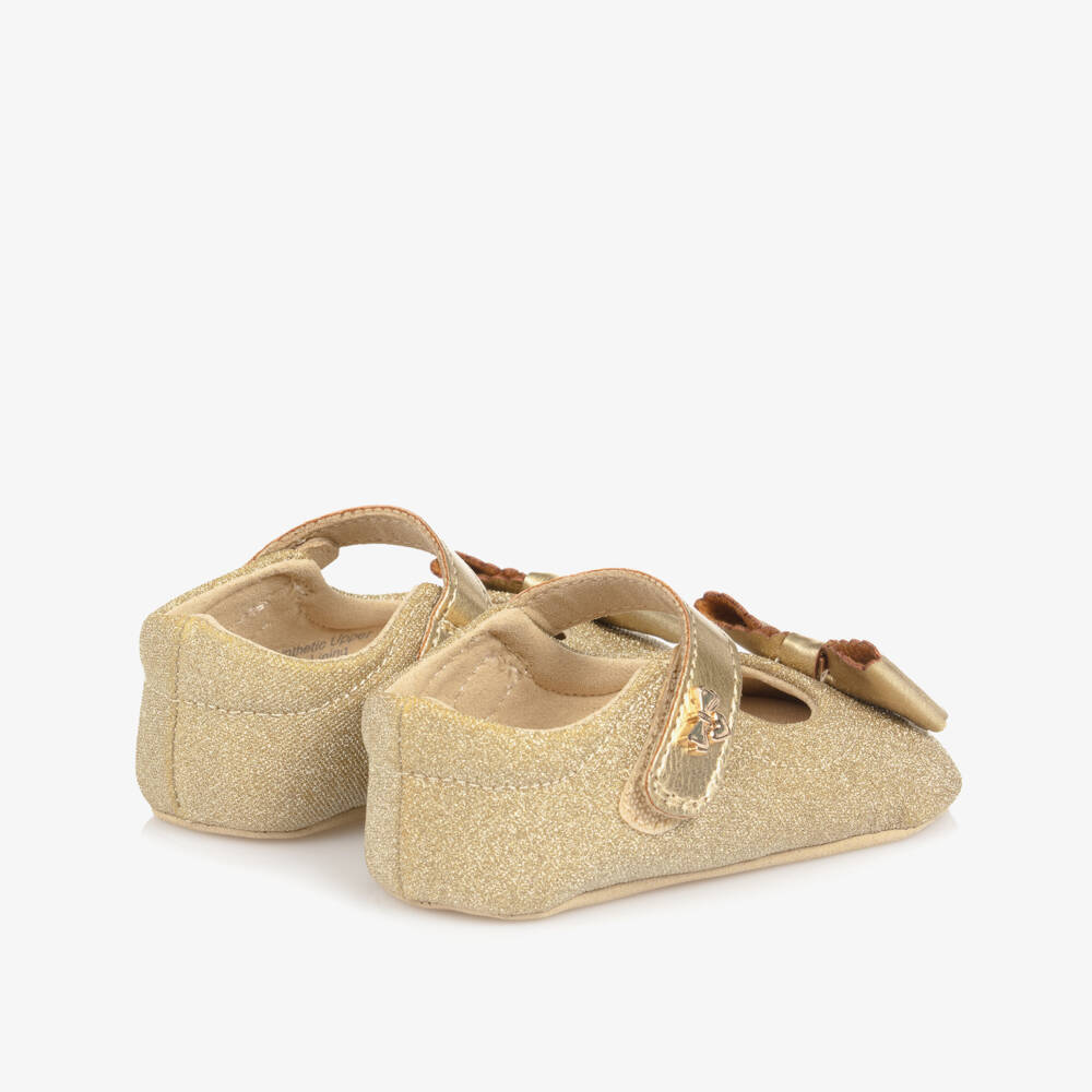 Angel's Face-Baby Girls Gold Glitter Pre-Walker Shoes | Childrensalon Outlet