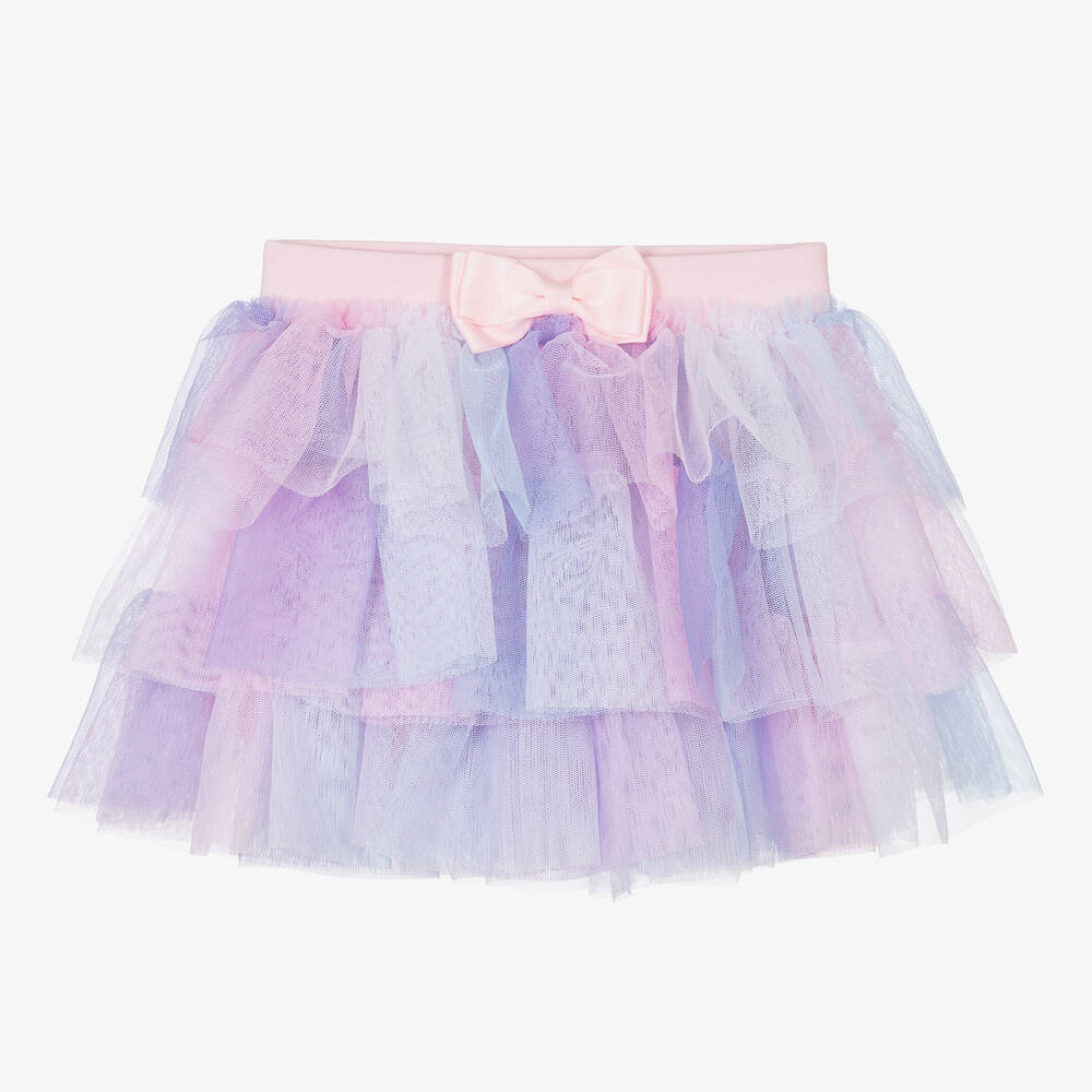 Angel's Face - Baby Girls Pastel Pink & Purple Tulle Skirt | Childrensalon