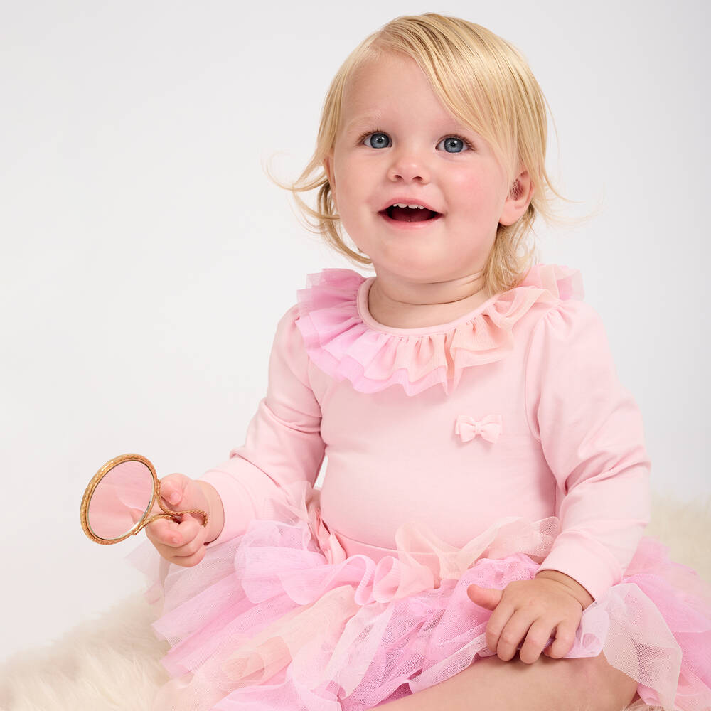 Angel's Face-Розовое боди для малышек | Childrensalon Outlet