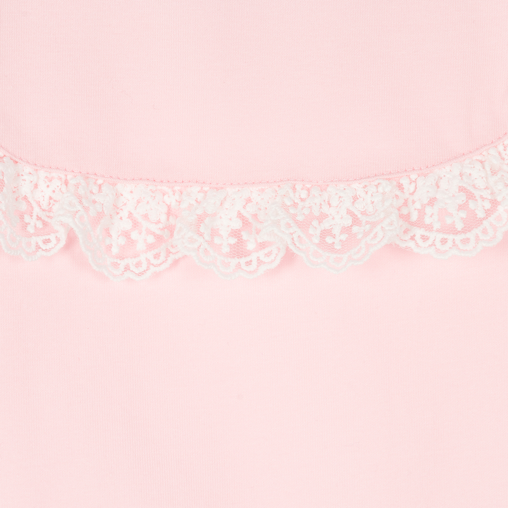 Angel's Face-Розовое боди с кружевом для малышек | Childrensalon Outlet