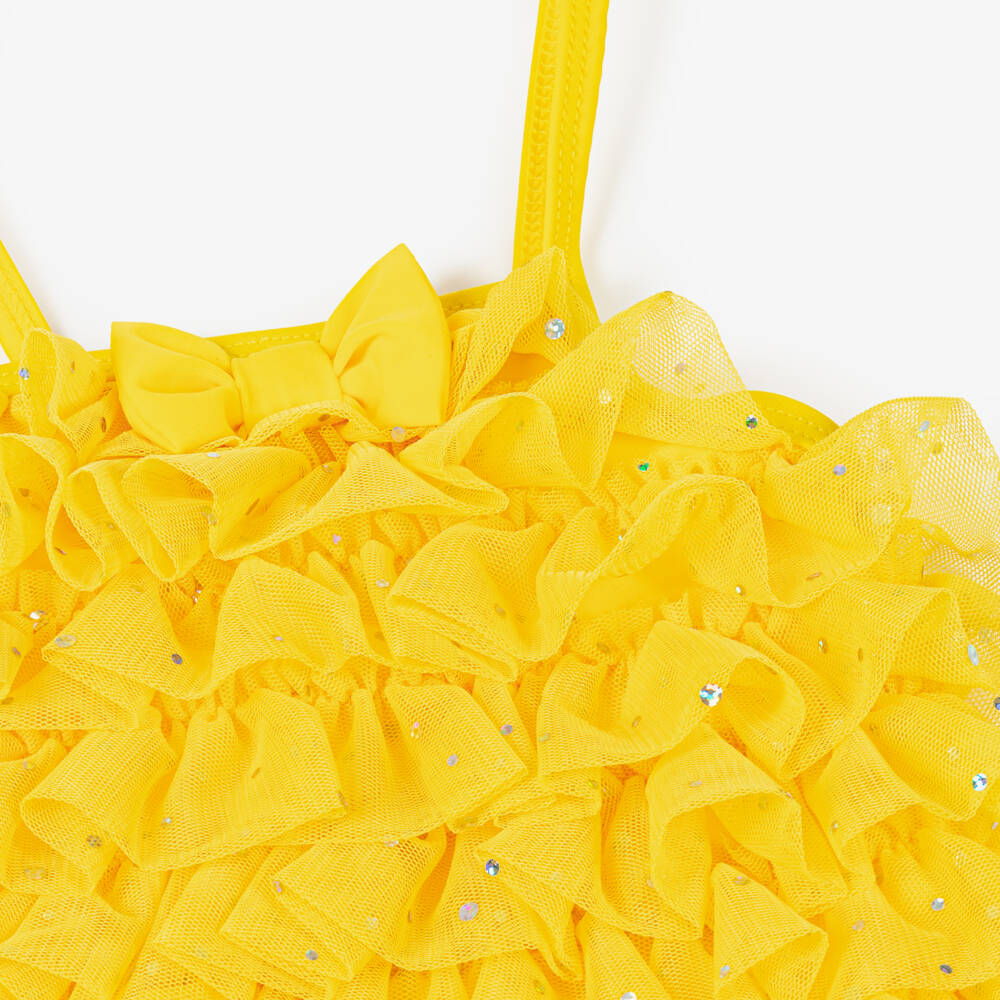 Angel's Face-مايوه تول لون أصفر للمولودات (+UPF50) | Childrensalon Outlet