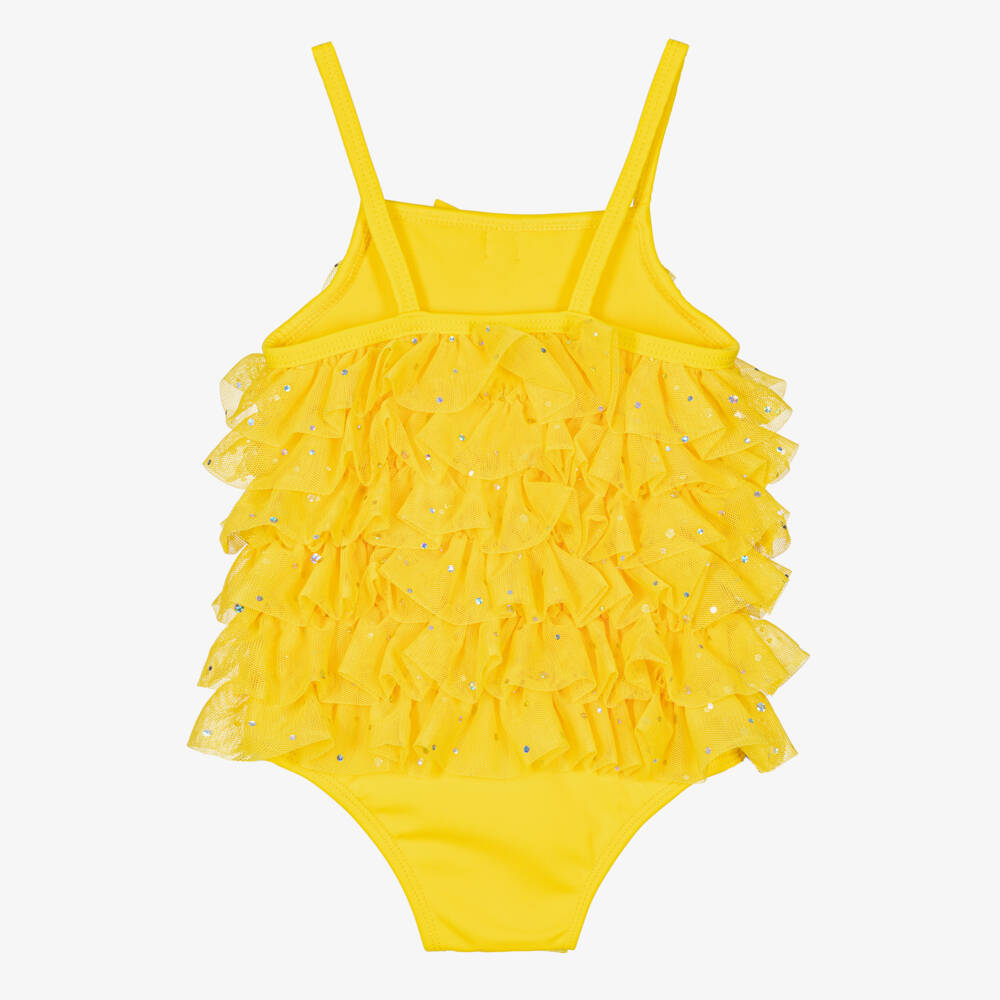 Angel's Face-مايوه تول لون أصفر للمولودات (+UPF50) | Childrensalon Outlet