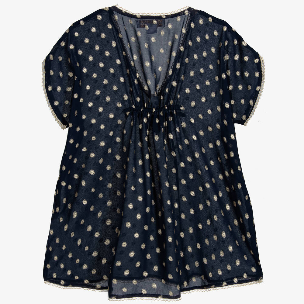 Angel's Face-Сине-золотистый пляжный топ | Childrensalon Outlet