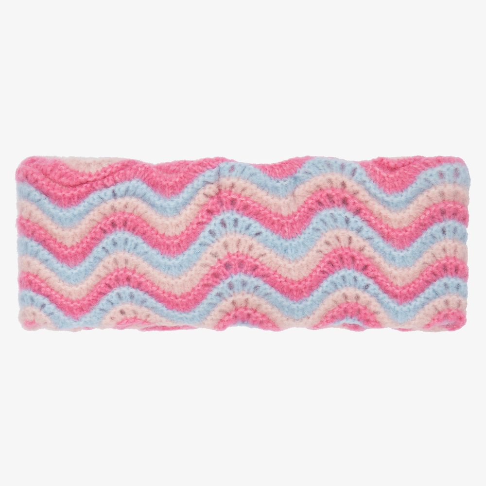 Angel's Face-Розово-голубая вязаная повязка на голову | Childrensalon Outlet