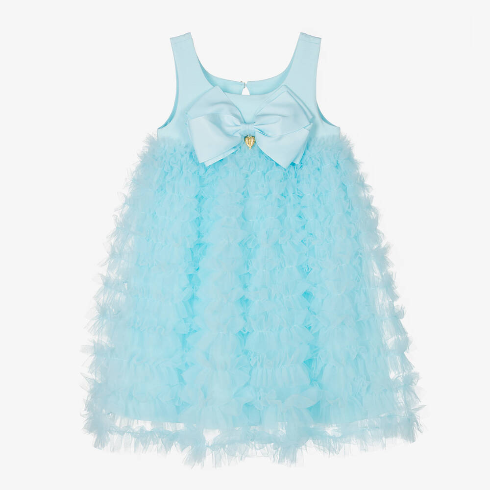 Angel's Face-Girls Aqua Blue Tulle Dress | Childrensalon Outlet