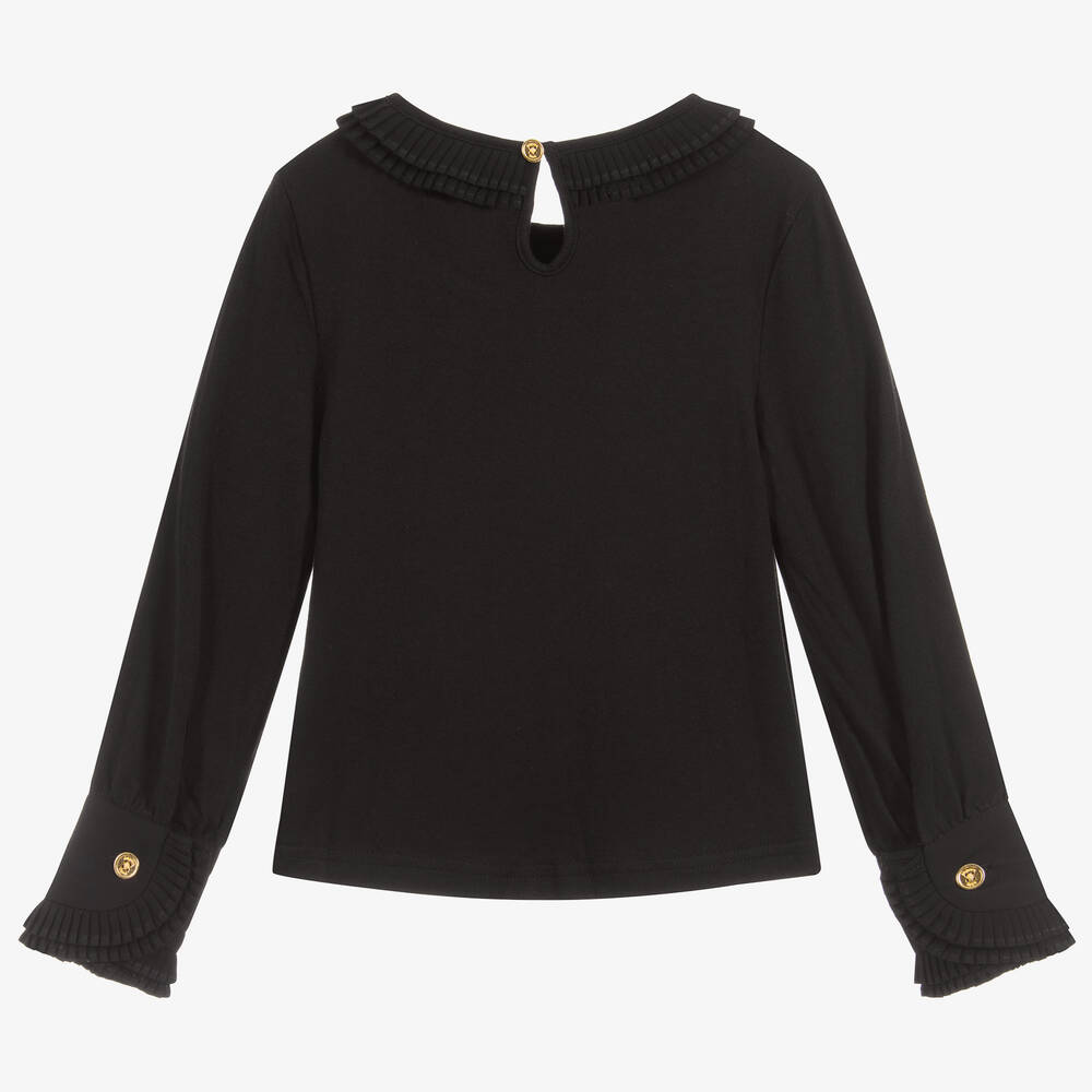 Angel's Face-Girls Black Cotton Top | Childrensalon Outlet