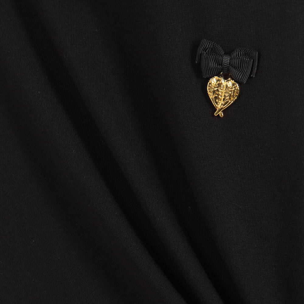 Angel's Face-Girls Black Cotton Top | Childrensalon Outlet
