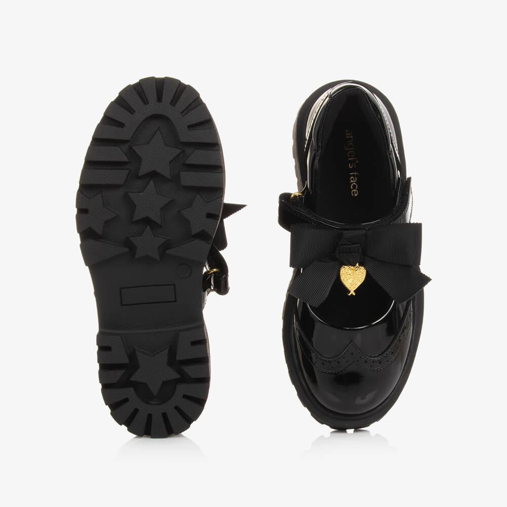 Angel's Face-Girls Black Faux Patent Leather Shoes | Childrensalon Outlet