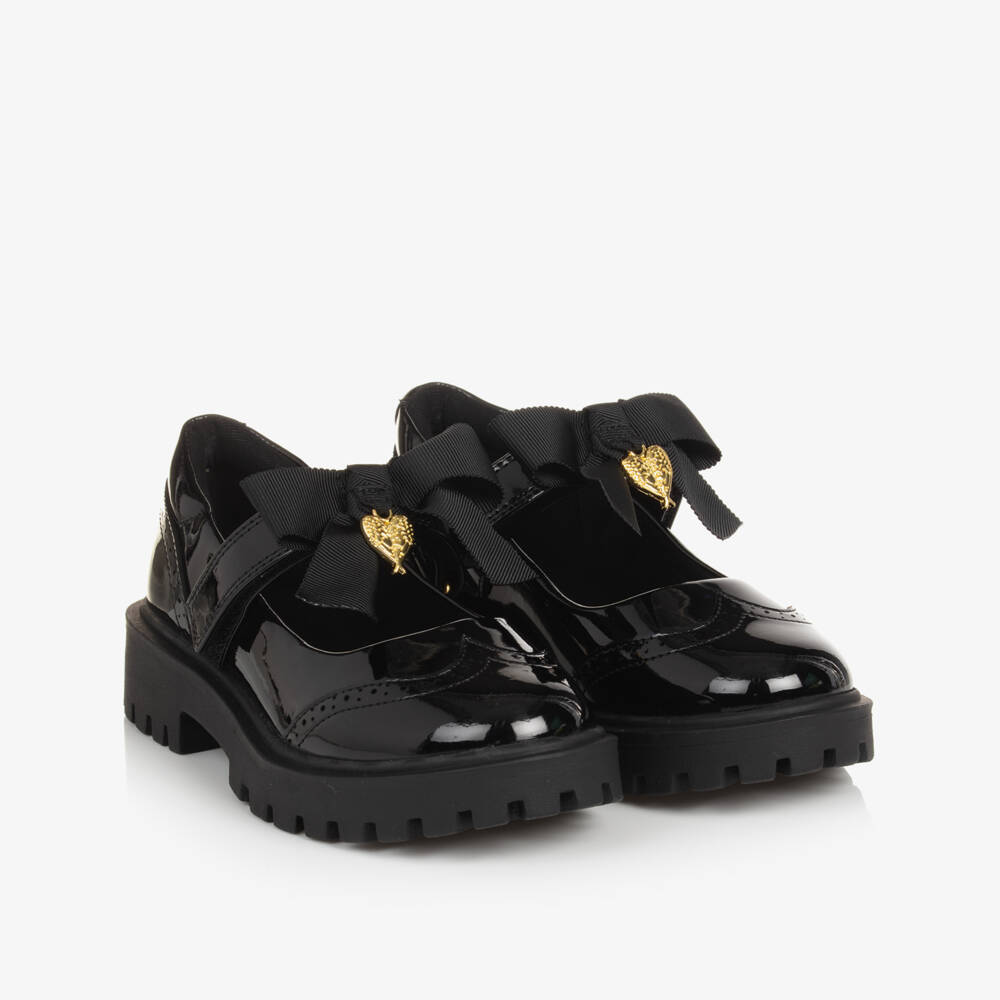 Angel's Face-Girls Black Faux Patent Leather Shoes | Childrensalon Outlet