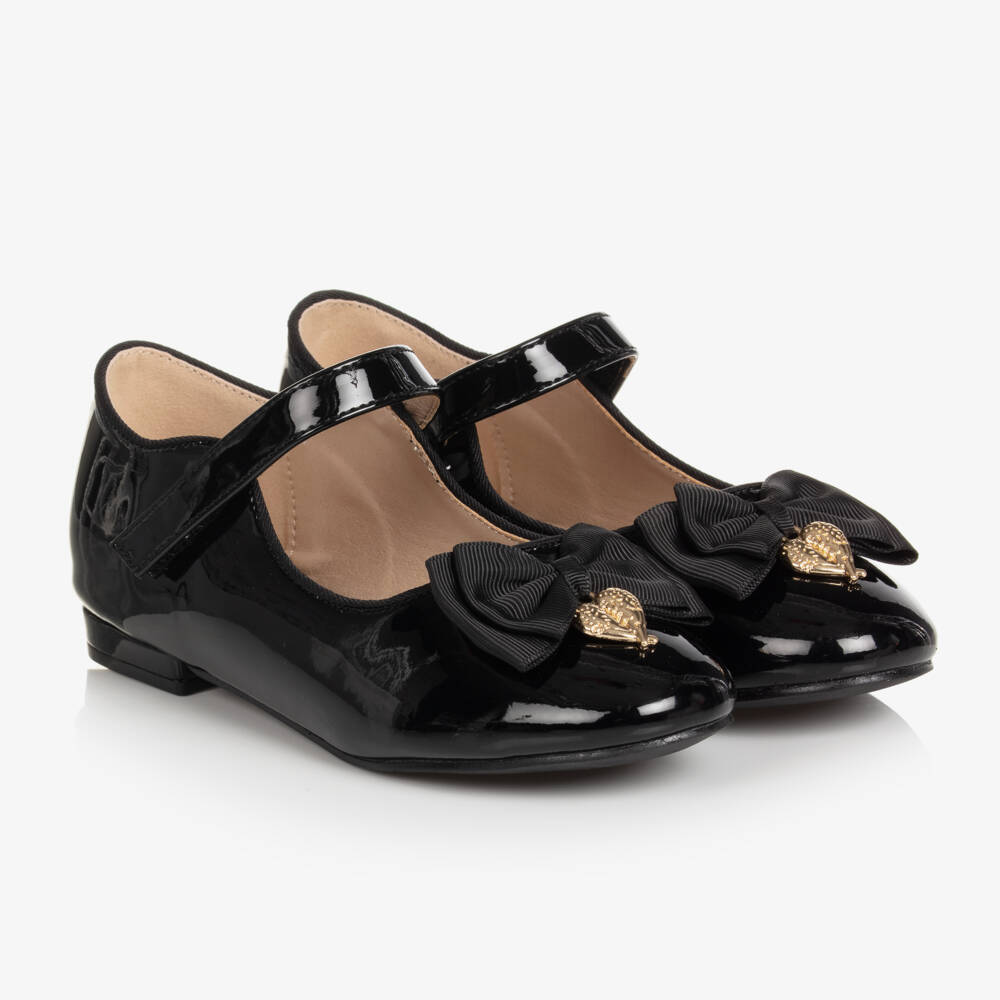 Angel's Face-Girls Black Faux Patent Pumps | Childrensalon Outlet