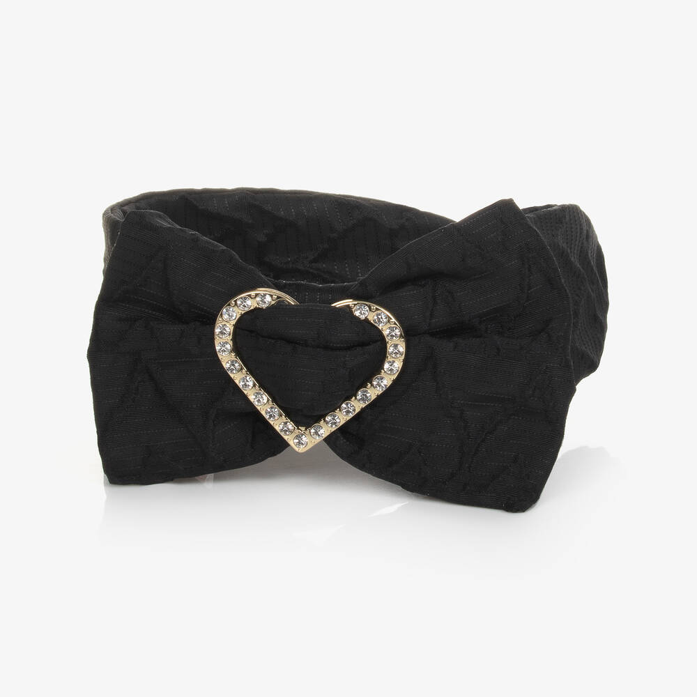 Angel's Face-Girls Black Jacquard Hairband | Childrensalon Outlet