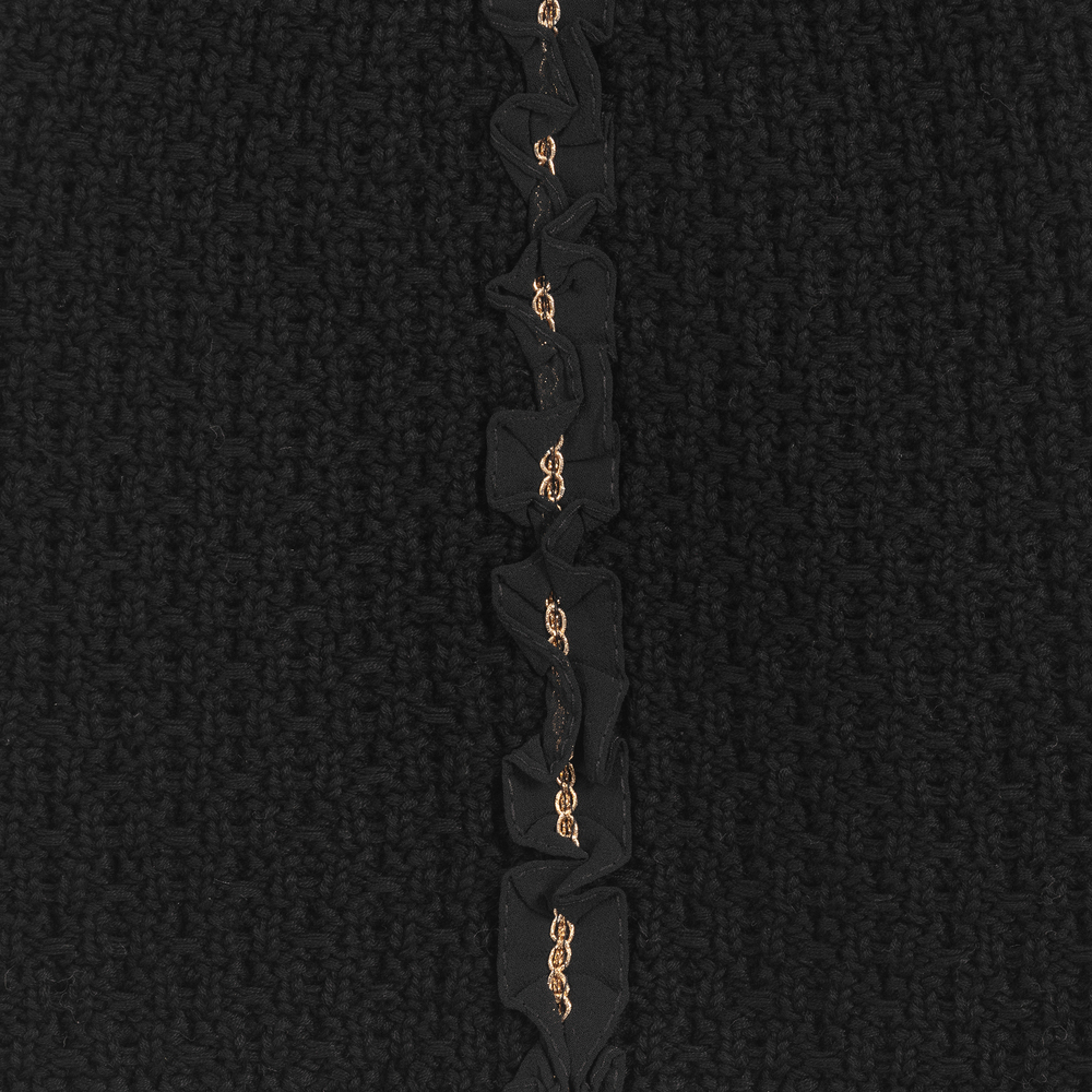 Angel's Face-تنورة قطن محبوك و شيفون لون أسود | Childrensalon Outlet