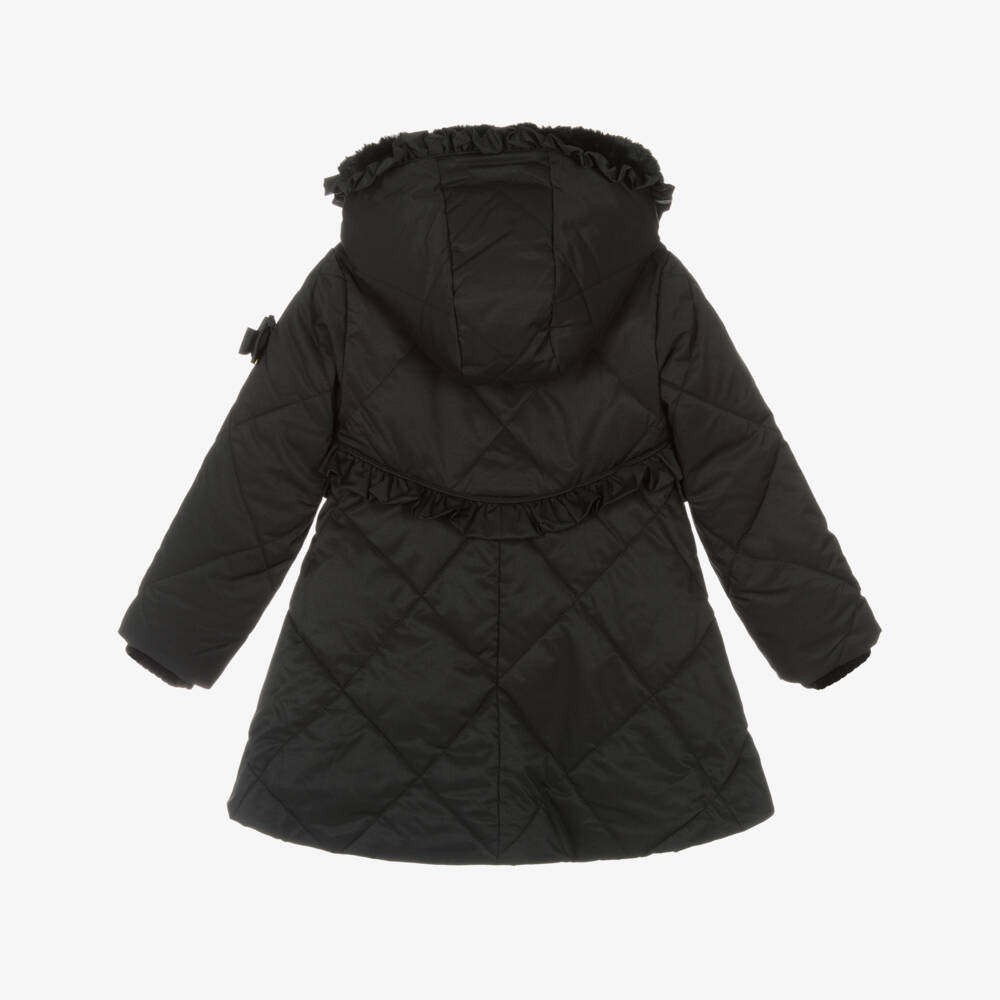 Angel's Face-Girls Black Quilted Coat | Childrensalon Outlet