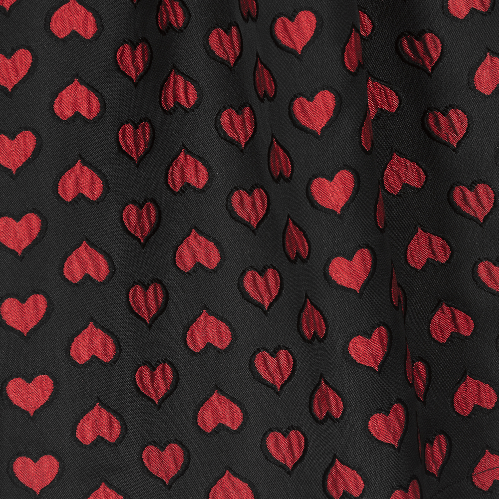 Black and red heart dress clearance