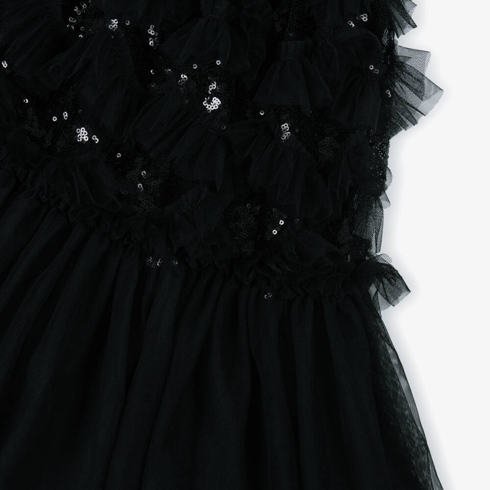 Angel's Face-Элегантная черная юбка с пайетками для девочек | Childrensalon Outlet