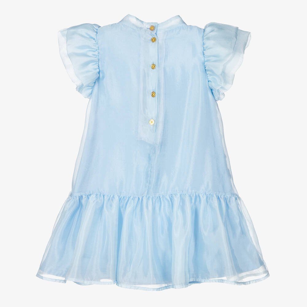 Angel's Face-Girls Blue Chiffon Rose Dress | Childrensalon Outlet