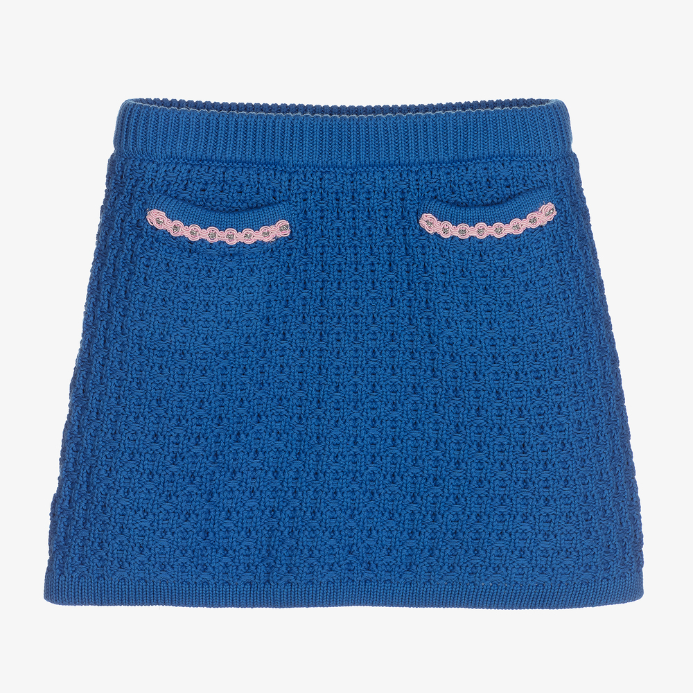 Angel's Face-Синяя трикотажная юбка для девочек | Childrensalon Outlet