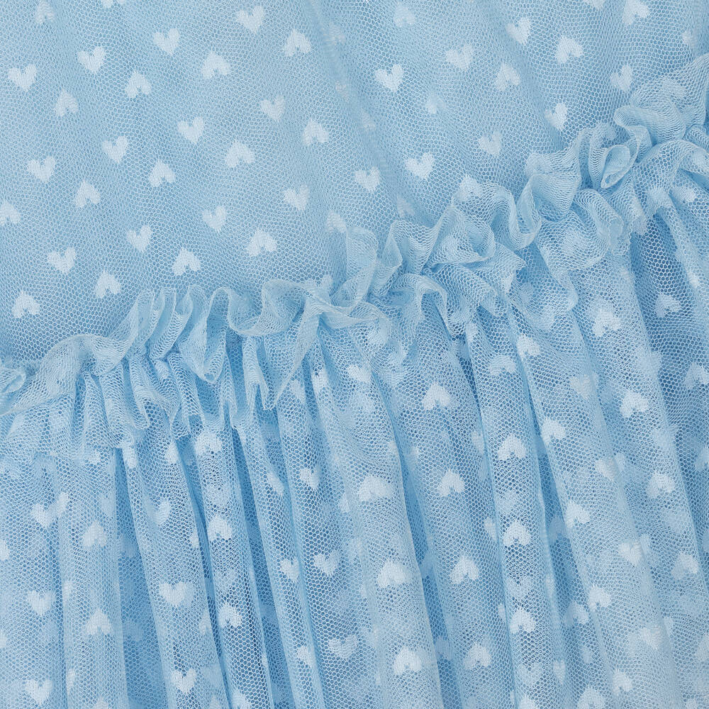 Angel's Face-Голубое платье из тюля с сердечками | Childrensalon Outlet