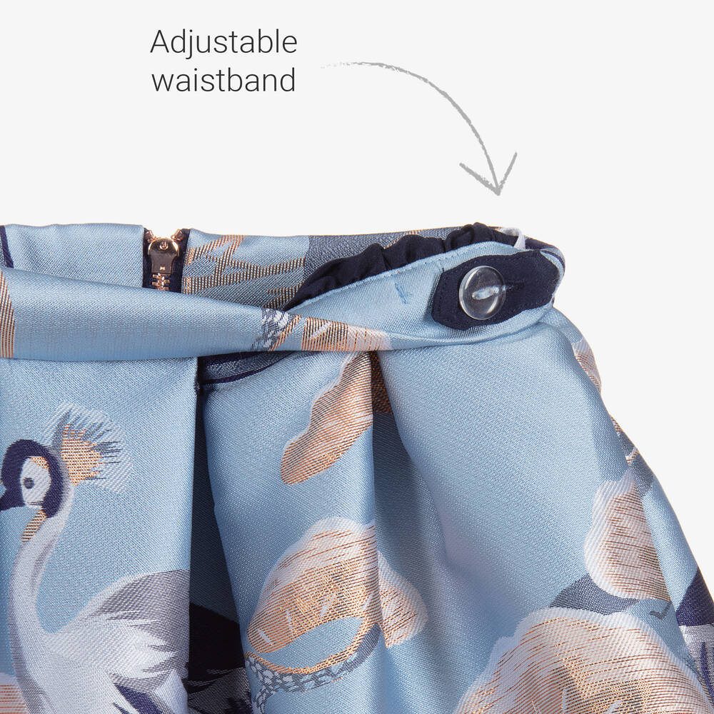 Angel's Face-Girls Blue Jacquard Skirt | Childrensalon Outlet