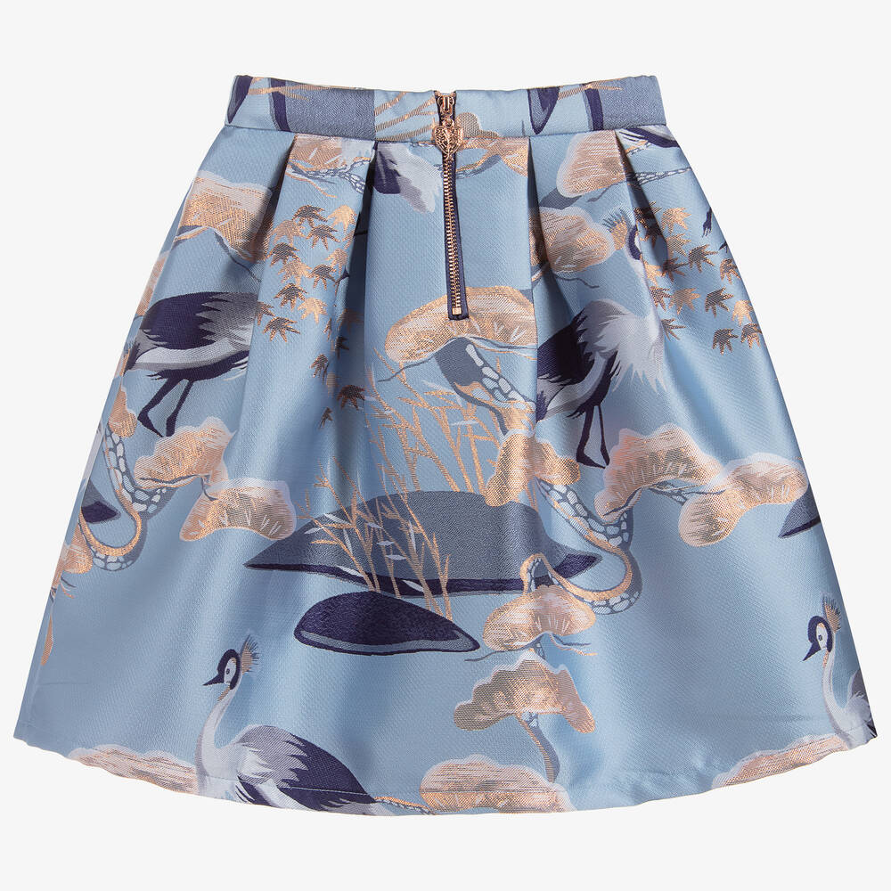 Angel's Face-Girls Blue Jacquard Skirt | Childrensalon Outlet