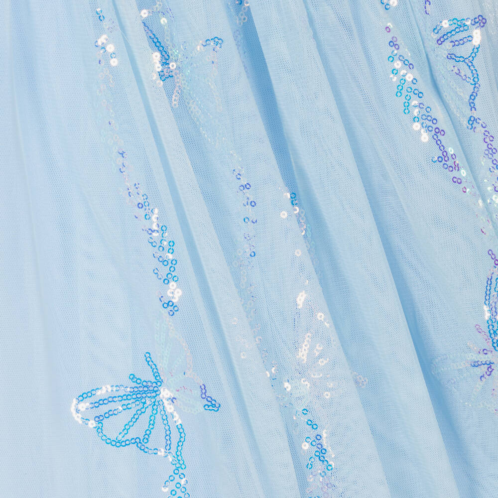 Angel's Face-Girls Blue Tulle Sequin Butterfly Dress | Childrensalon Outlet