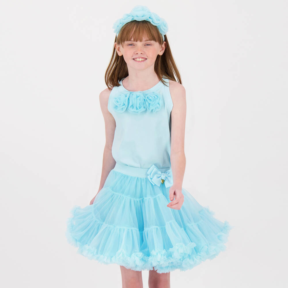Angel's Face-Girls Blue Tulle Tutu Skirt | Childrensalon Outlet