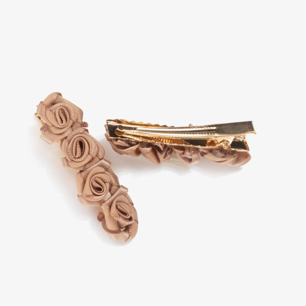 Angel's Face-Girls Blush Floral Clip Duo | Childrensalon Outlet