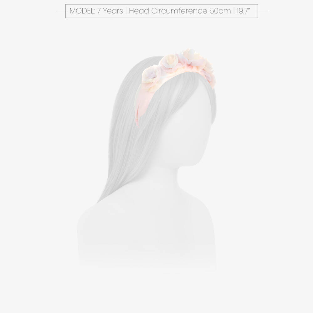 Angel's Face-Girls Blush Floral Rainbow Headpiece | Childrensalon Outlet