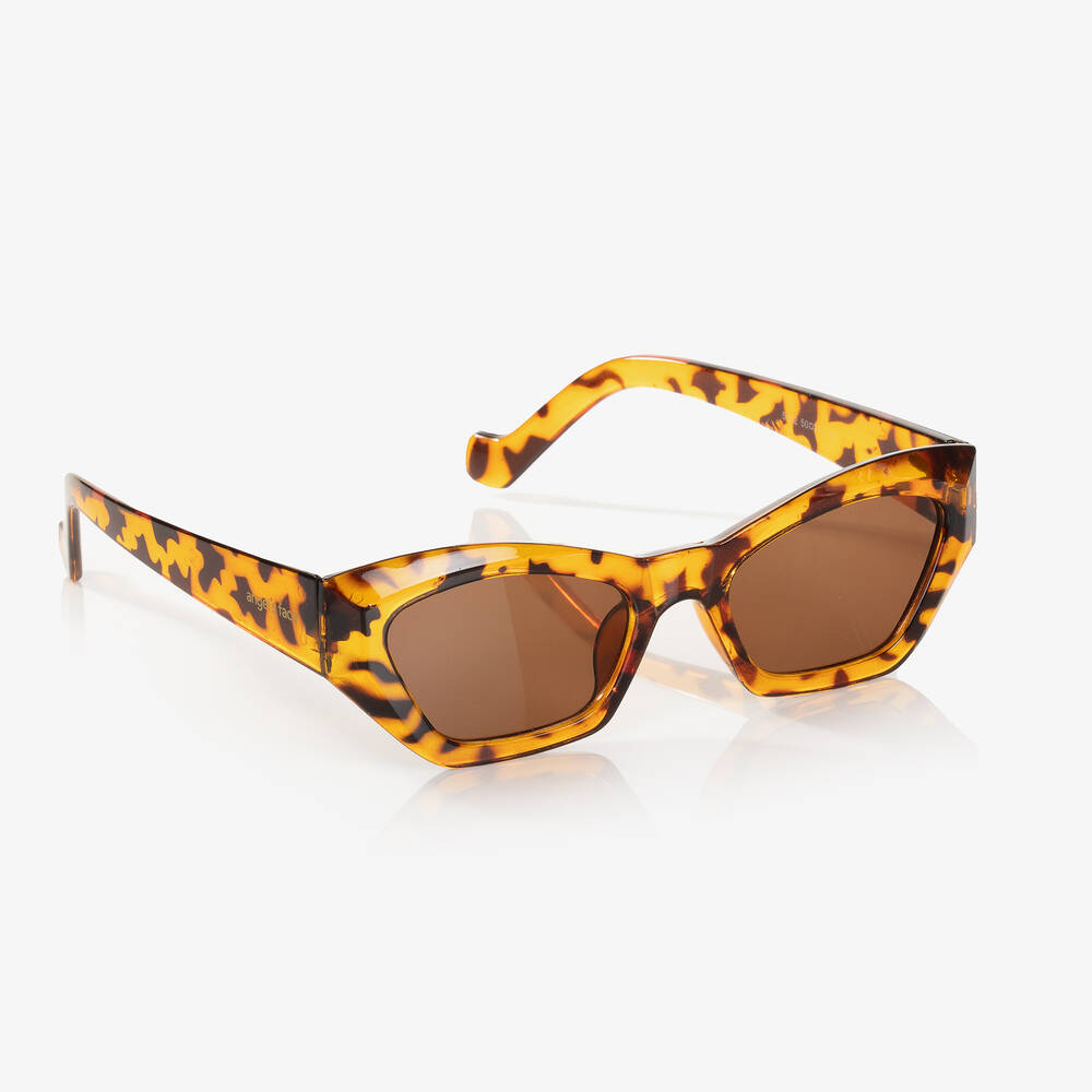 Angel's Face - Girls Brown Tortoiseshell Sunglasses  | Childrensalon