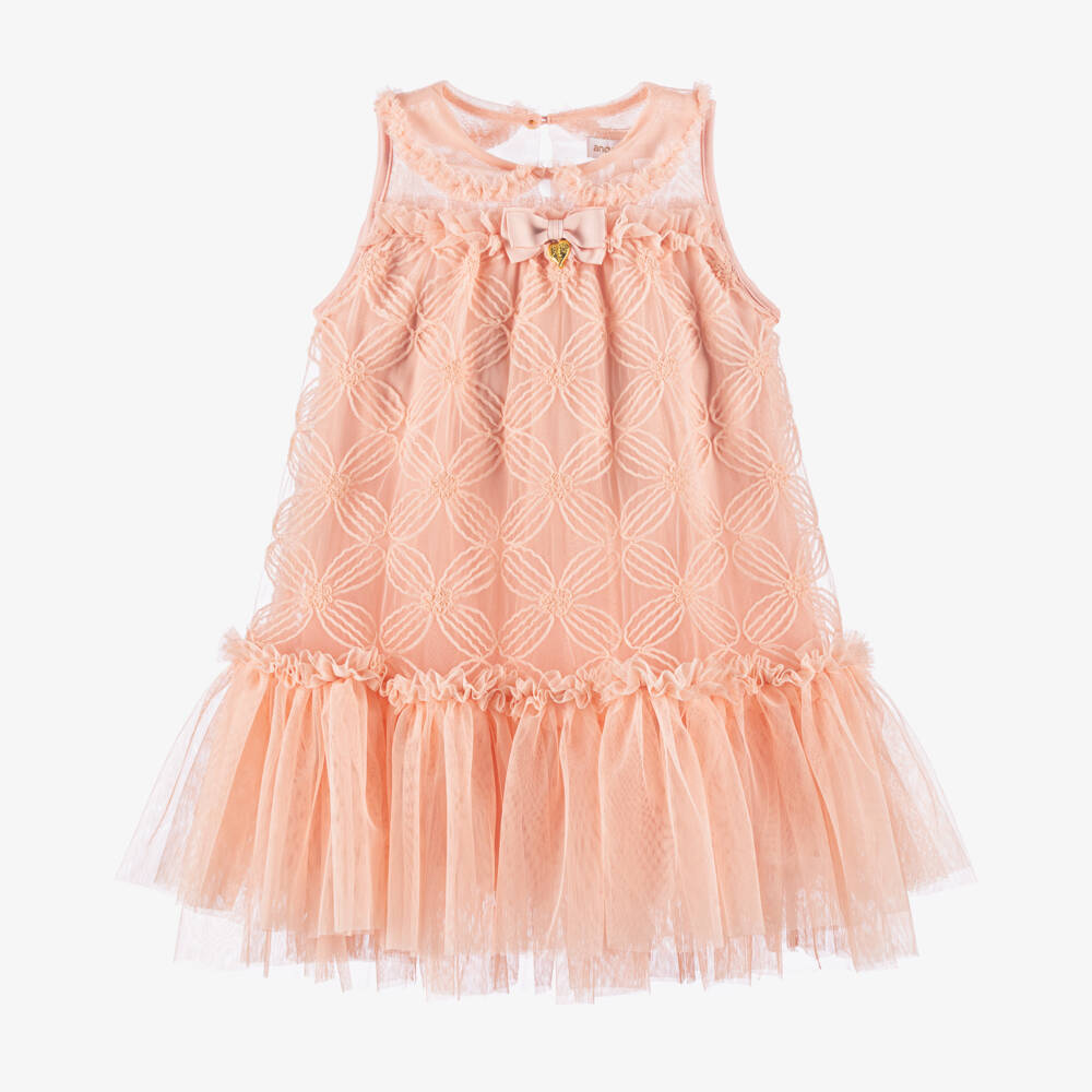 Angel's Face-Нежное розовое платье из тюля для девочек | Childrensalon Outlet