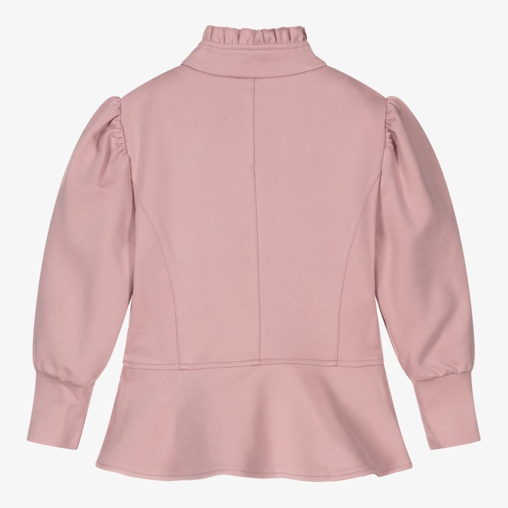 Pink frill jacket cheap