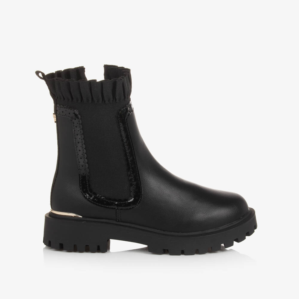 Angel's Face-Girls Ebony Ruffle Ankle Boots | Childrensalon Outlet