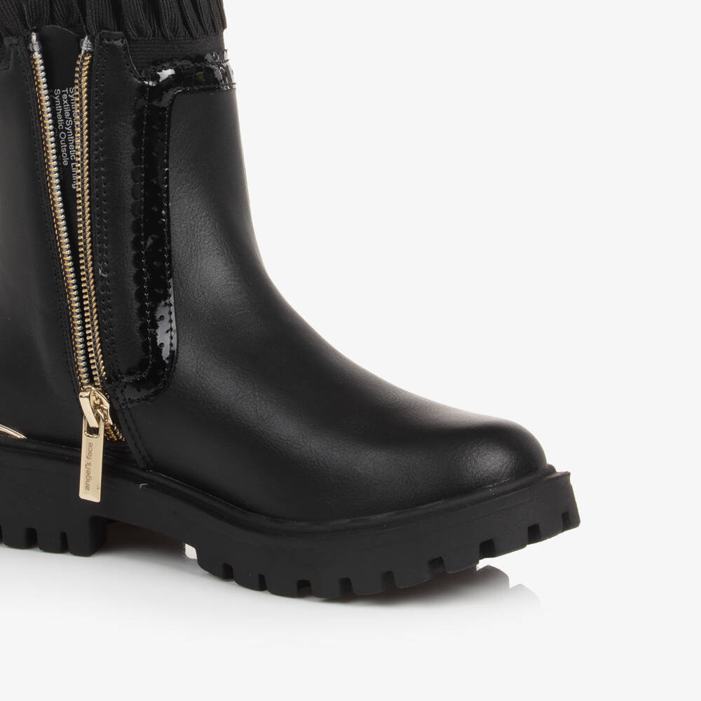Angel's Face-Girls Ebony Ruffle Ankle Boots | Childrensalon Outlet